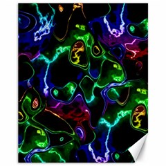 Saga Colors Rainbow Stone Blue Green Red Purple Space Canvas 11  X 14   by Mariart