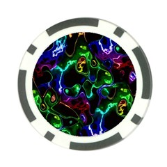 Saga Colors Rainbow Stone Blue Green Red Purple Space Poker Chip Card Guard by Mariart