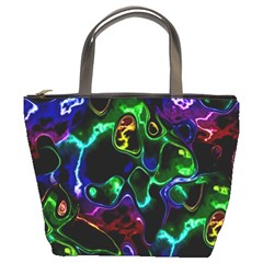 Saga Colors Rainbow Stone Blue Green Red Purple Space Bucket Bags by Mariart