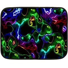 Saga Colors Rainbow Stone Blue Green Red Purple Space Fleece Blanket (mini)