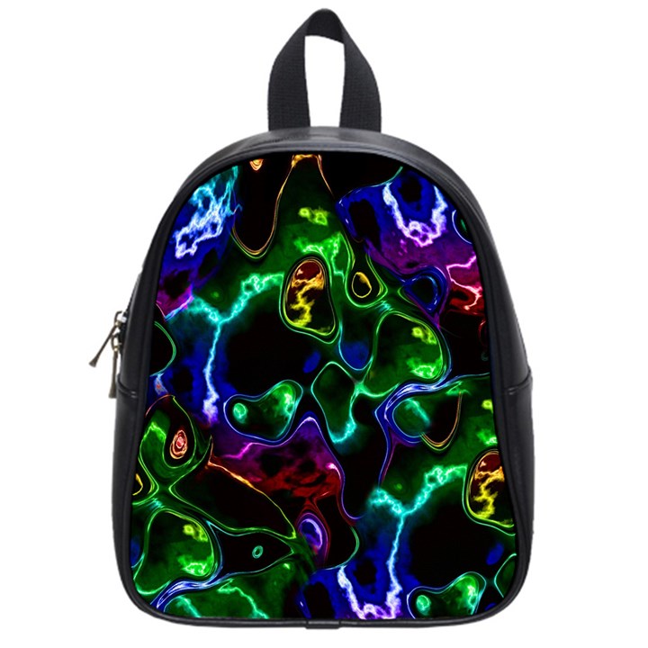 Saga Colors Rainbow Stone Blue Green Red Purple Space School Bags (Small) 