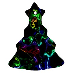 Saga Colors Rainbow Stone Blue Green Red Purple Space Christmas Tree Ornament (two Sides) by Mariart