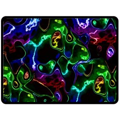 Saga Colors Rainbow Stone Blue Green Red Purple Space Double Sided Fleece Blanket (large)  by Mariart