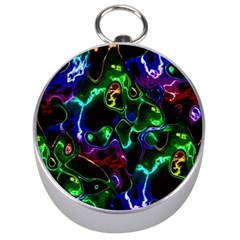 Saga Colors Rainbow Stone Blue Green Red Purple Space Silver Compasses by Mariart