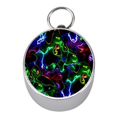 Saga Colors Rainbow Stone Blue Green Red Purple Space Mini Silver Compasses by Mariart