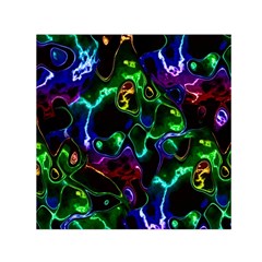 Saga Colors Rainbow Stone Blue Green Red Purple Space Small Satin Scarf (square) by Mariart