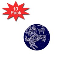 Sagitarius Zodiac Star 1  Mini Buttons (10 Pack)  by Mariart