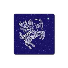 Sagitarius Zodiac Star Square Magnet