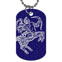 Sagitarius Zodiac Star Dog Tag (one Side)