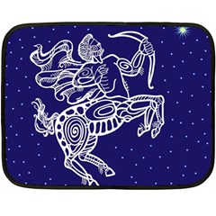 Sagitarius Zodiac Star Double Sided Fleece Blanket (mini)  by Mariart