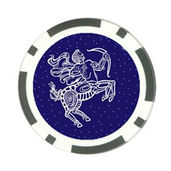 Sagitarius Zodiac Star Poker Chip Card Guard (10 Pack) by Mariart