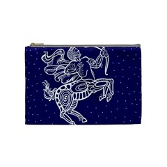 Sagitarius Zodiac Star Cosmetic Bag (medium)  by Mariart