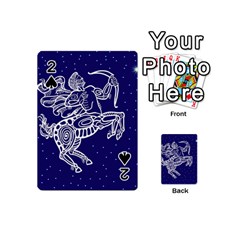 Sagitarius Zodiac Star Playing Cards 54 (mini)  by Mariart