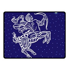 Sagitarius Zodiac Star Double Sided Fleece Blanket (small) 