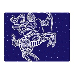 Sagitarius Zodiac Star Double Sided Flano Blanket (mini)  by Mariart