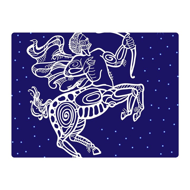 Sagitarius Zodiac Star Double Sided Flano Blanket (Mini) 