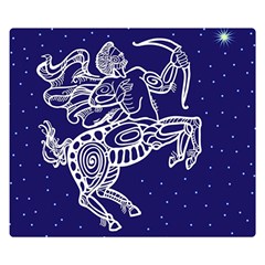 Sagitarius Zodiac Star Double Sided Flano Blanket (small)  by Mariart