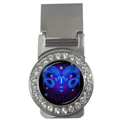 Sign Aries Zodiac Money Clips (cz)  by Mariart