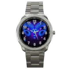 Sign Aries Zodiac Sport Metal Watch by Mariart