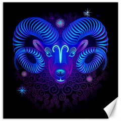 Sign Aries Zodiac Canvas 12  X 12   by Mariart