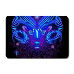 Sign Aries Zodiac Small Doormat  by Mariart