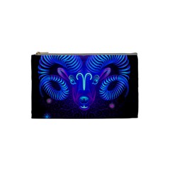 Sign Aries Zodiac Cosmetic Bag (small)  by Mariart