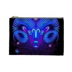 Sign Aries Zodiac Cosmetic Bag (large)  by Mariart