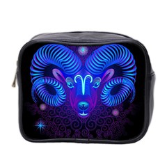 Sign Aries Zodiac Mini Toiletries Bag 2-side by Mariart