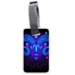 Sign Aries Zodiac Luggage Tags (one Side)  by Mariart