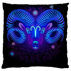 Sign Aries Zodiac Large Cushion Case (one Side) by Mariart