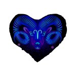 Sign Aries Zodiac Standard 16  Premium Heart Shape Cushions Back