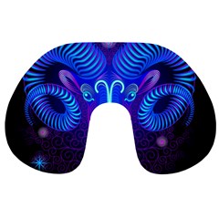 Sign Aries Zodiac Travel Neck Pillows by Mariart