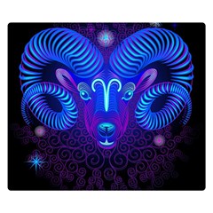 Sign Aries Zodiac Double Sided Flano Blanket (small)  by Mariart