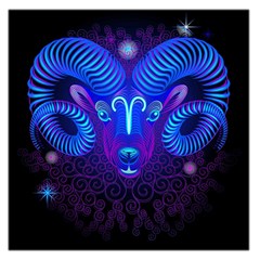 Sign Aries Zodiac Large Satin Scarf (square) by Mariart