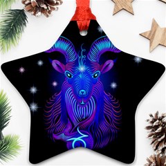 Sign Capricorn Zodiac Ornament (star) by Mariart