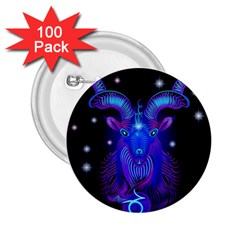 Sign Capricorn Zodiac 2 25  Buttons (100 Pack)  by Mariart