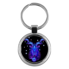 Sign Capricorn Zodiac Key Chains (round)  by Mariart