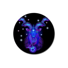 Sign Capricorn Zodiac Magnet 3  (round)