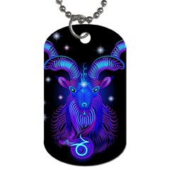 Sign Capricorn Zodiac Dog Tag (one Side) by Mariart