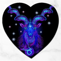 Sign Capricorn Zodiac Jigsaw Puzzle (heart) by Mariart