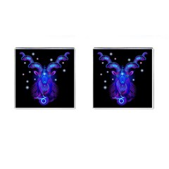 Sign Capricorn Zodiac Cufflinks (square) by Mariart