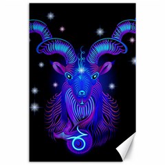 Sign Capricorn Zodiac Canvas 24  X 36 