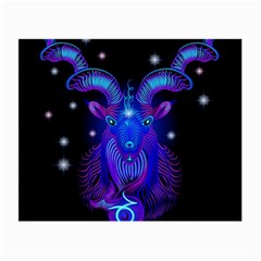 Sign Capricorn Zodiac Small Glasses Cloth (2-side) by Mariart