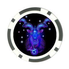 Sign Capricorn Zodiac Poker Chip Card Guard by Mariart