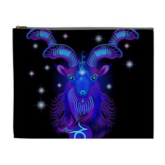 Sign Capricorn Zodiac Cosmetic Bag (xl) by Mariart