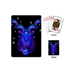 Sign Capricorn Zodiac Playing Cards (mini)  by Mariart