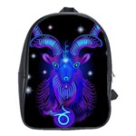 Sign Capricorn Zodiac School Bags (XL)  Front