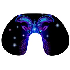 Sign Capricorn Zodiac Travel Neck Pillows by Mariart