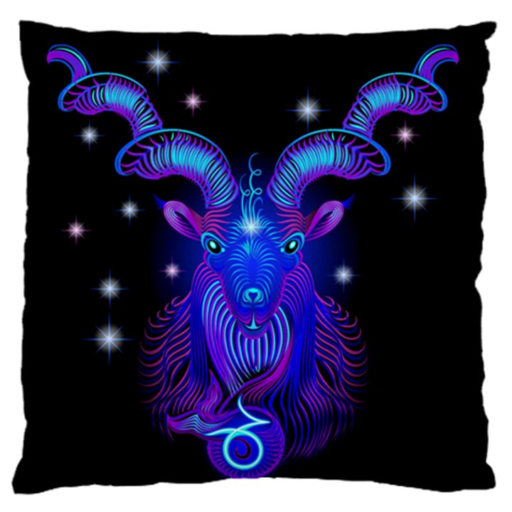 Sign Capricorn Zodiac Standard Flano Cushion Case (Two Sides)