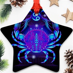 Sign Cancer Zodiac Ornament (star) by Mariart